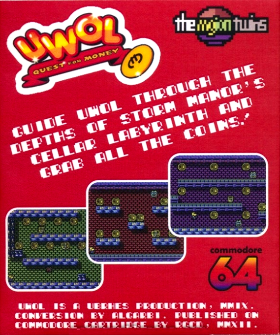 UWOL : Quest for Money (Homebrew) — Box back